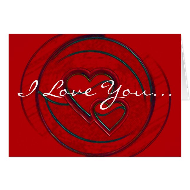 Dubbla lyssnar på mig i Kärlek du i vitt Hälsningskort (Framsidan Horizontal)