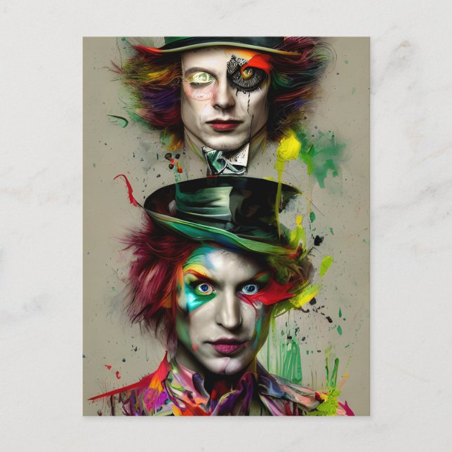 Dubbla Mad-vykort Vykort (Framsida)