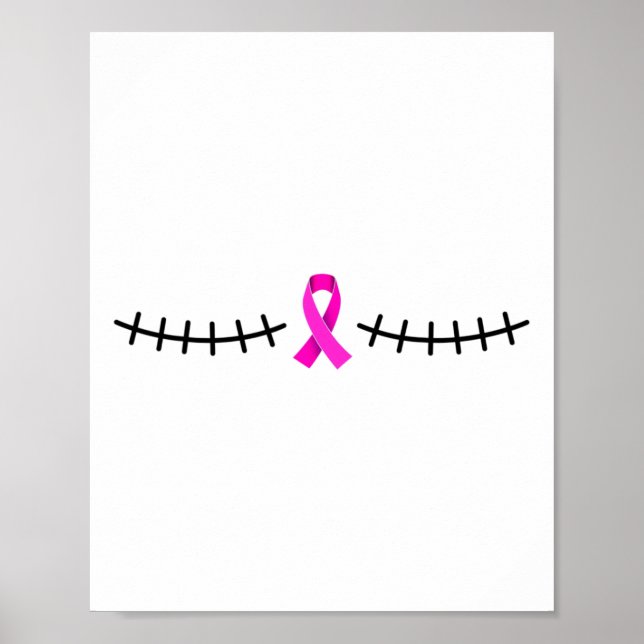 Dubbla Mastectomy Scar Bröstcancer överlevande Poster (Framsidan)