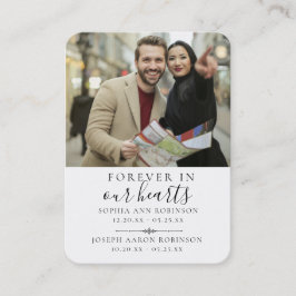 Dubbla Minnesfunktionellt fotopakort Visitkort