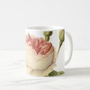 dubbla moss ro av Redouté Kaffemugg
