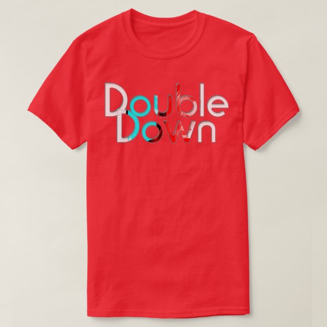 Dubbla ned t shirt (Design framsida)