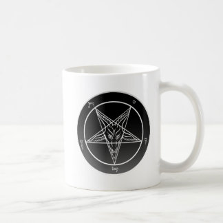 Dubbla Noir Sigil av muggen för Baphomet Kaffemugg