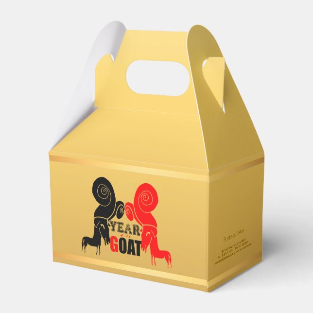 Dubbla Odd Goat Chinese Year Zodiac Favbox 1 Presentaskar (Baksidan Sidan)