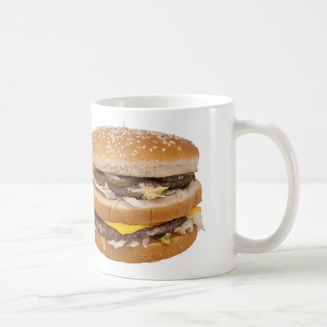 Dubbla ostburgare mugg (Höger)
