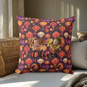 Dubbla Photo Pillow Heart Ramar & Kawaii Mönster Kudde