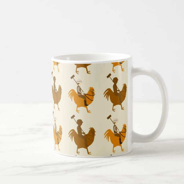 Dubbla Pollo Mönster Kaffemugg (Höger)