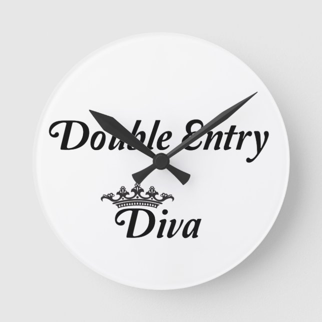Dubbla Post Diva Rund Klocka (Framsida)