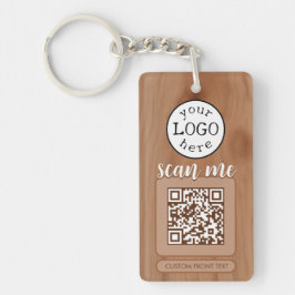 Dubbla QR Code for Business Cherry Wood