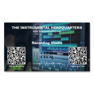 Dubbla QR-kod liten Magnetiska Visitkort