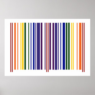 Dubbla Rainbow Barcode Poster