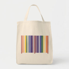 Dubbla Rainbow Barcode Tygkasse