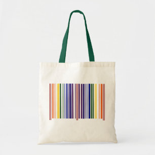 Dubbla Rainbow Barcode Tygkasse