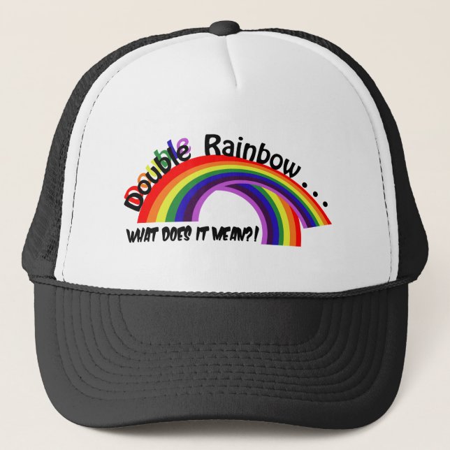 Dubbla Rainbow Hat Keps (Framsida)
