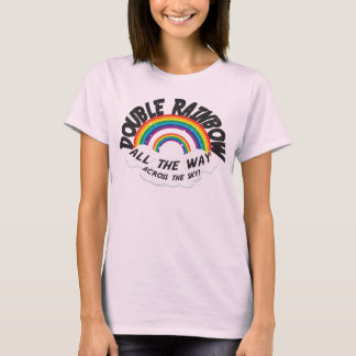 DUBBLA RAINBOW hela vägen Tee Shirt