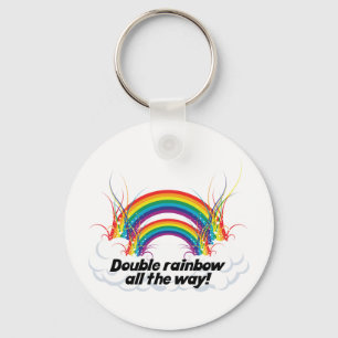 DUBBLA RAINBOW HELT NYCKELRING