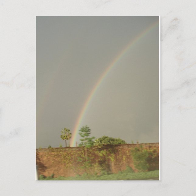 Dubbla Rainbow, Orange County, CA Vykort (Framsida)