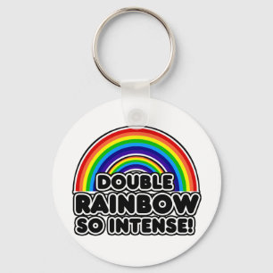 Dubbla Rainbow so Intense Nyckelring