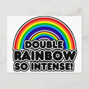 Dubbla Rainbow so Intense Vykort