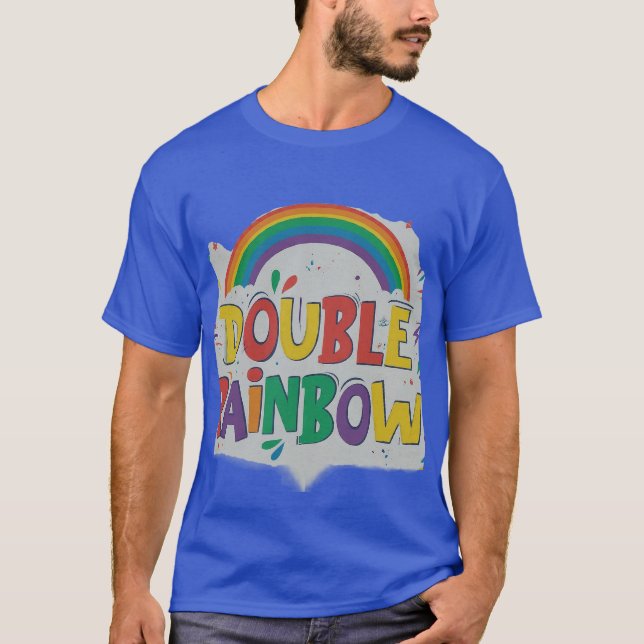 DUBBLA RAINBOW T SHIRT (Framsida)
