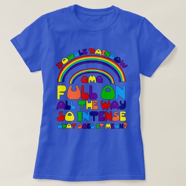 Dubbla Rainbow Tee Shirt (Design framsida)