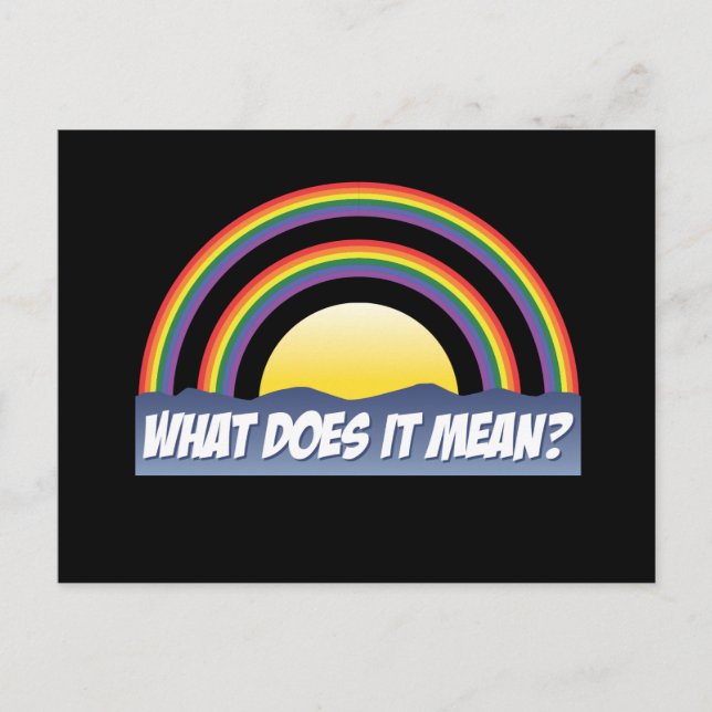 Dubbla Rainbow vad är Elaket? Vykort (Framsida)