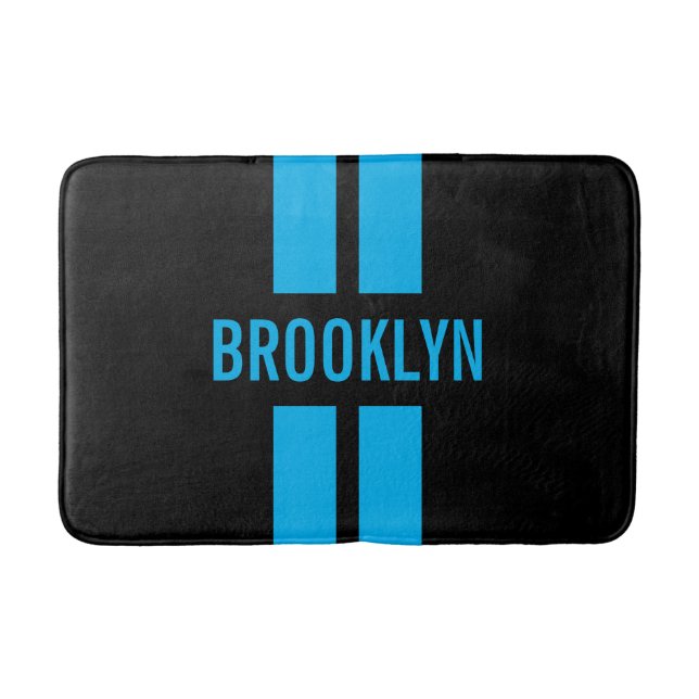 Dubbla Rand Tävla Fläkt Anpassat namn Tävling Klas Badrumsmatta (Framsidan)