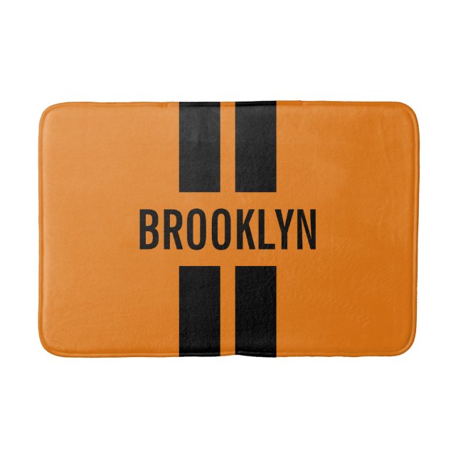 Dubbla Rand Tävla Fläkt Tävling Anpassat namn Klas Badrumsmatta (Framsidan)