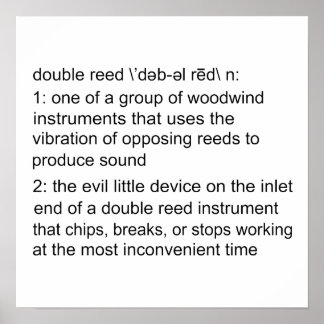Dubbla Reed Definition Poster