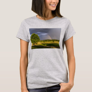 Dubbla Regnbåge genom regn T-Shirt