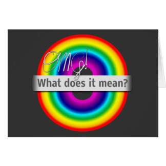 Dubbla Regnbåge: OMG! Vad är elaket? Hälsningskort