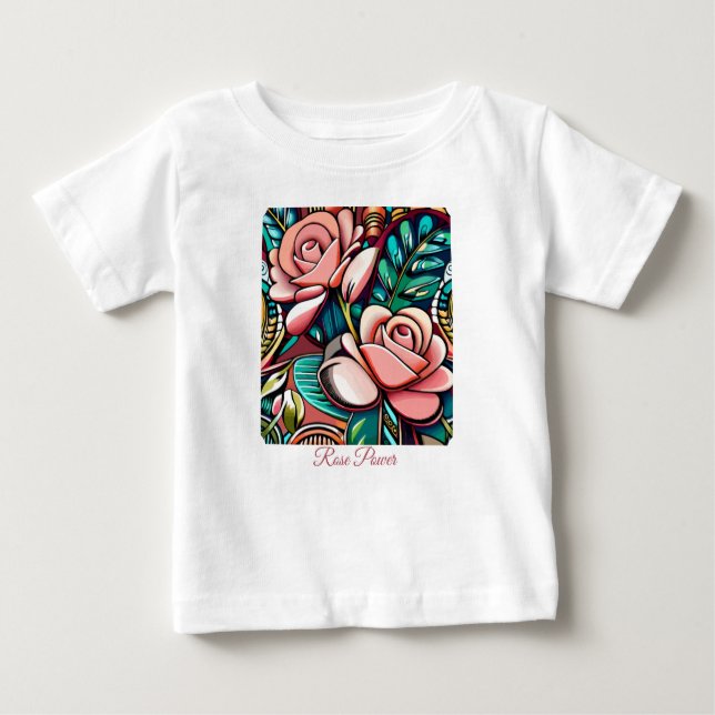 Dubbla Ro: En spektakulär Blommigt Arrangemang T Shirt (Framsida)