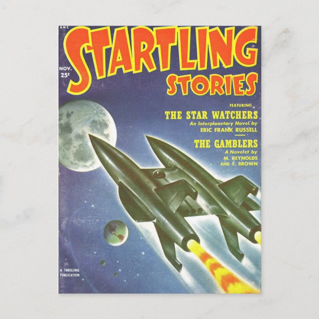 Dubbla Rocket Vykort (Framsida)