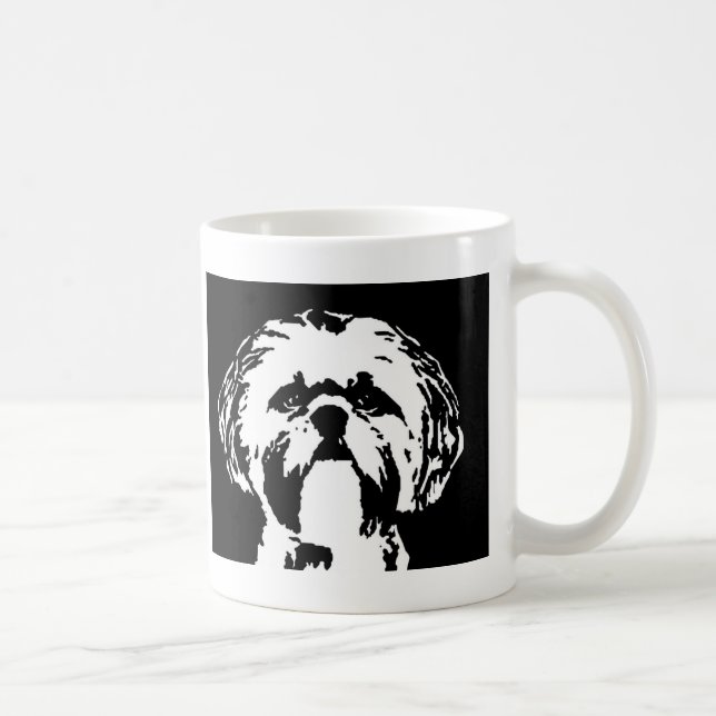 Dubbla Shih Tzu gåvor - avbilda muggen Kaffemugg (Höger)