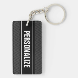 Dubbla sid keychain personifierar två sidor