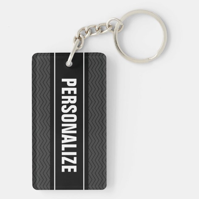 Dubbla sid keychain | personifierar två sidor (Baksidan)