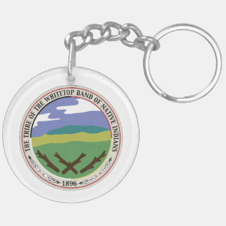 Dubbla sid rundan Whitetop förseglar Keychain
