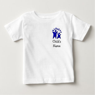Dubbla sid - skräddarsy med barnets namn! t-shirt