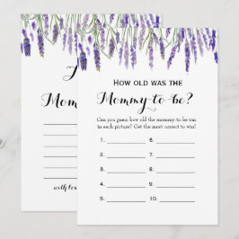 Dubbla Sida - 2 babyvisningsspel - hur gammal | Rå Inbjudningar