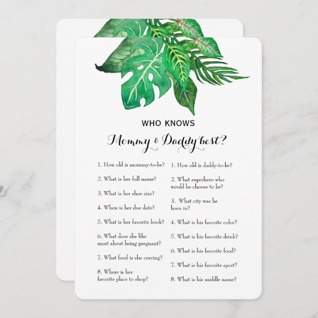 Dubbla sida 2 Barnstödsprogram - Råd| Vem känner t Inbjudningar (Fram/baksida)