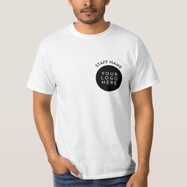 Dubbla Sida Anpassningsbar Company Logotyp Persona T Shirt (Framsida)