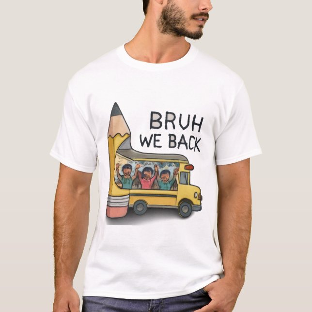 Dubbla-Sida Back to school Tee (Framsida)