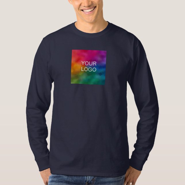 Dubbla Sida Design Upload Company Image Logotyp Ma T Shirt (Framsida)
