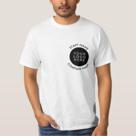 Dubbla Sida Personlig Company Logotyp Personal Nam T Shirt
