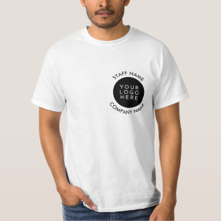 Dubbla Sida Personlig Company Logotyp Personal Nam T Shirt