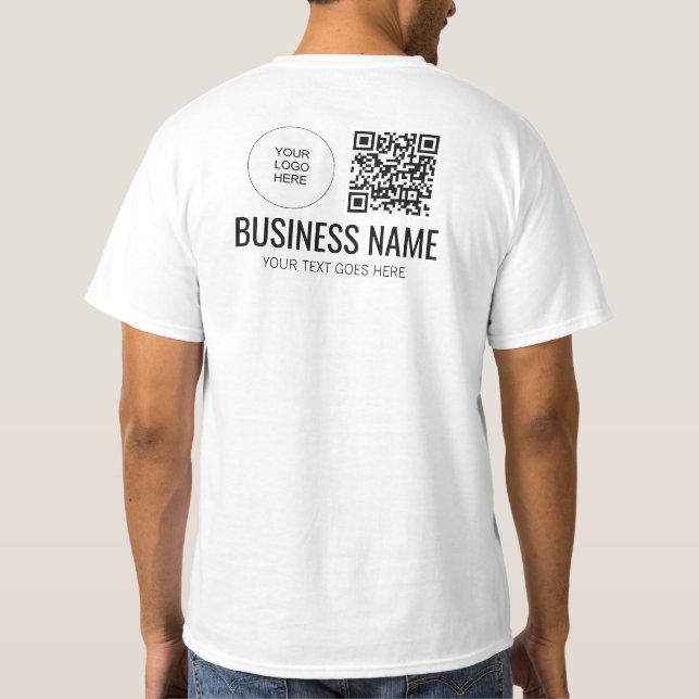 Dubbla Sida Skriv ut personal Medlem Manar Logotyp T Shirt (Baksida)