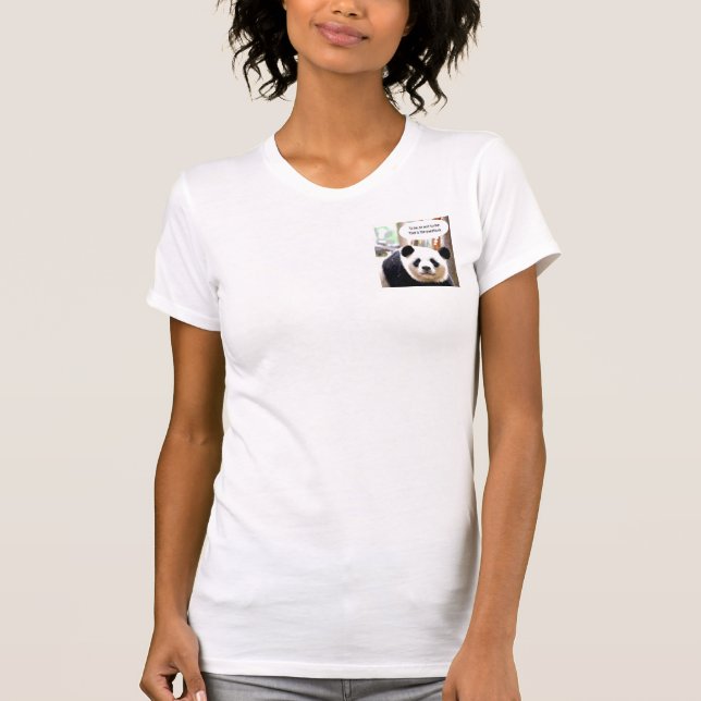 Dubbla-Sida T-Shirts Hamlet Panda (Framsida)