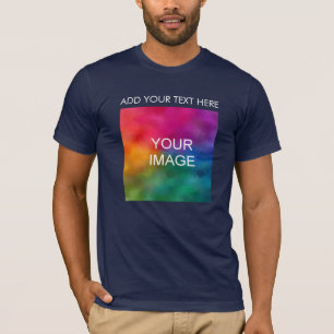 Dubbla sida vid sida Lägg till Logotypen över före T Shirt