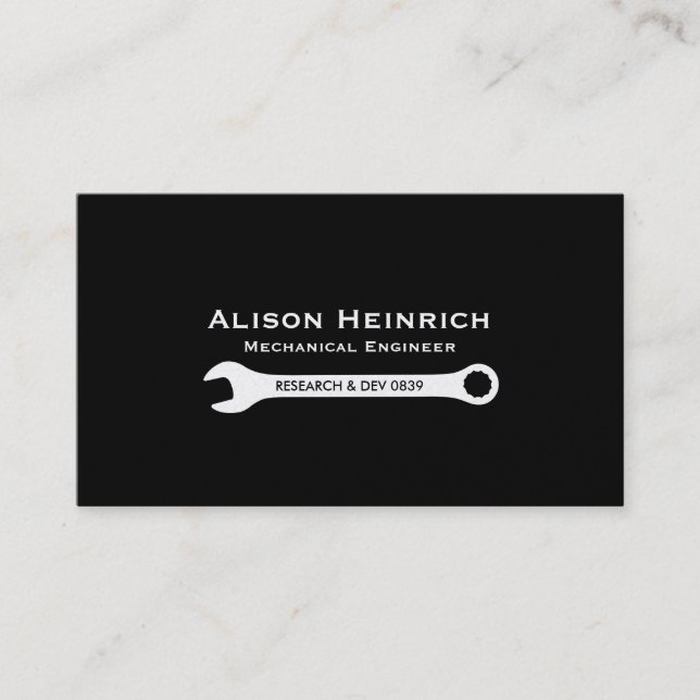 Dubbla - sidad Wrench 2 | Mekanisk (elit2) Visitkort (Framsida)