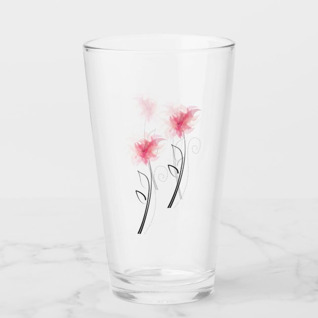 ****DUBBLA SIDAN SÖT FLOWERS**** GLASKOPP (Framsida)